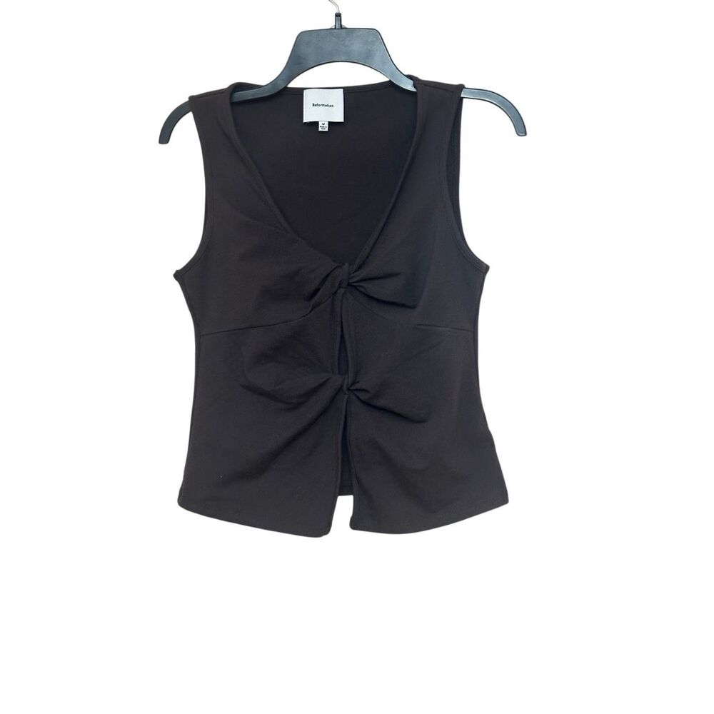Reformation Tefi Vest Top I Brown Size: M - Picture 2 of 6